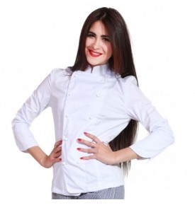 GIACCA CHEF DONNA TCD COLORE BIANCA
