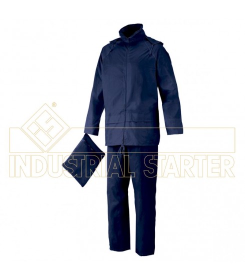 COMPLETO IMPERMEABILE INDUSTIAL STARTER COLORE BLU