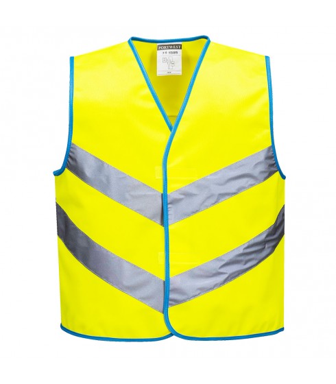 GILET ALTA VISIBILITA' PORTWEST MODELLO BAMBINO GIALLO