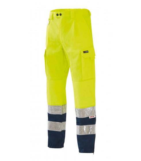 PANTALONE PROTEZIONE CIVILE SIGGI COLORE BLU/GIALLO