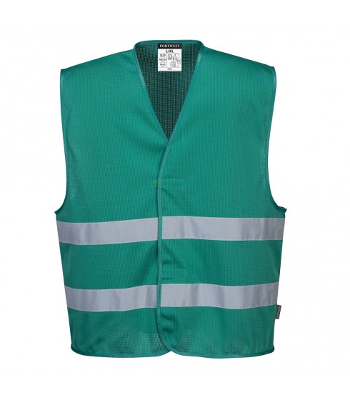 GILET ALTA VISIBILITA' PORTWEST MODELLO MESHAIR IONA VERDE