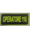PATCH RICAMATA OPERATORE 118 ( 4 X 10 CM)