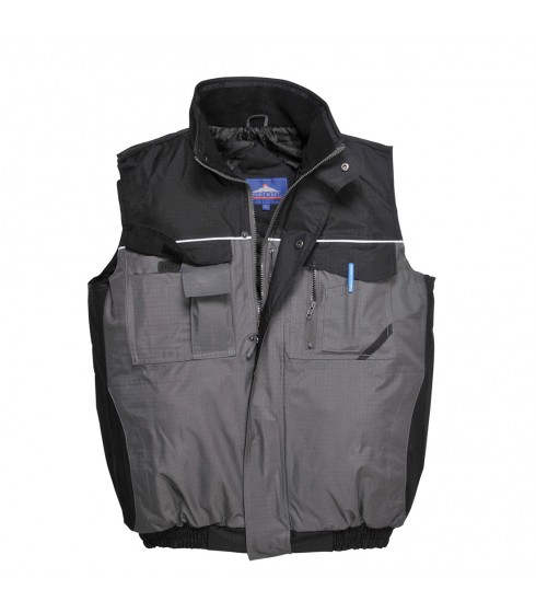 GILET IMBOTTITO PORTWEST MODELLO SMANICATO