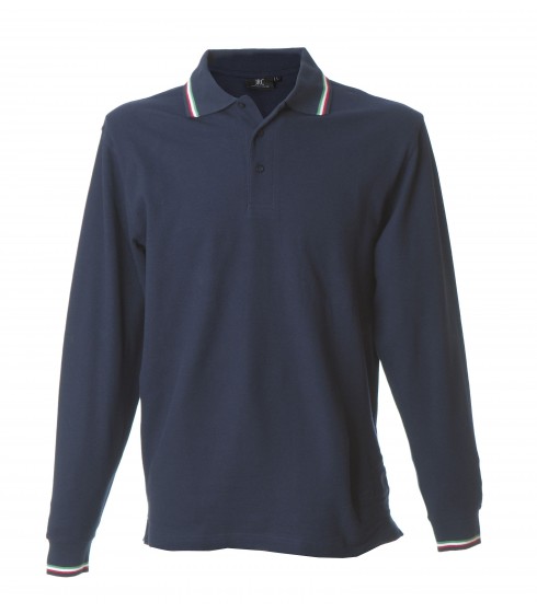 POLO DA LAVORO TRICOLORO JRC MODELLO SAVONA BLU NAVY