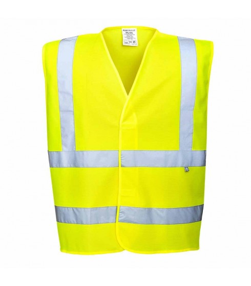 GILET ANTISTATICO PORTWEST MODELLO HI-VI RESISTENTE ALLA FIAMMA S-M