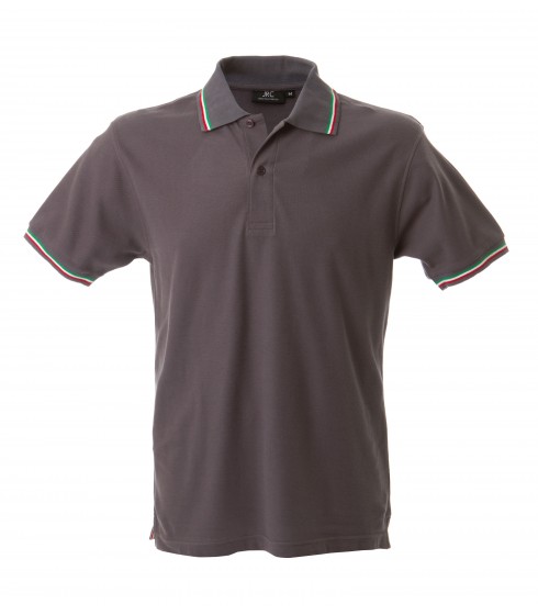 POLO JRC MODELLO AOSTA MAN GRIGIO TRICOLORE